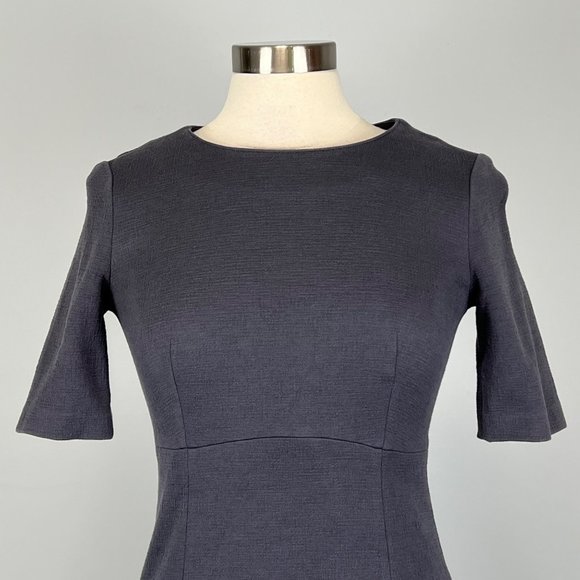 Peserico Steel Blue Short Sleeve A Line Dress size Small - Picture 6 of 16